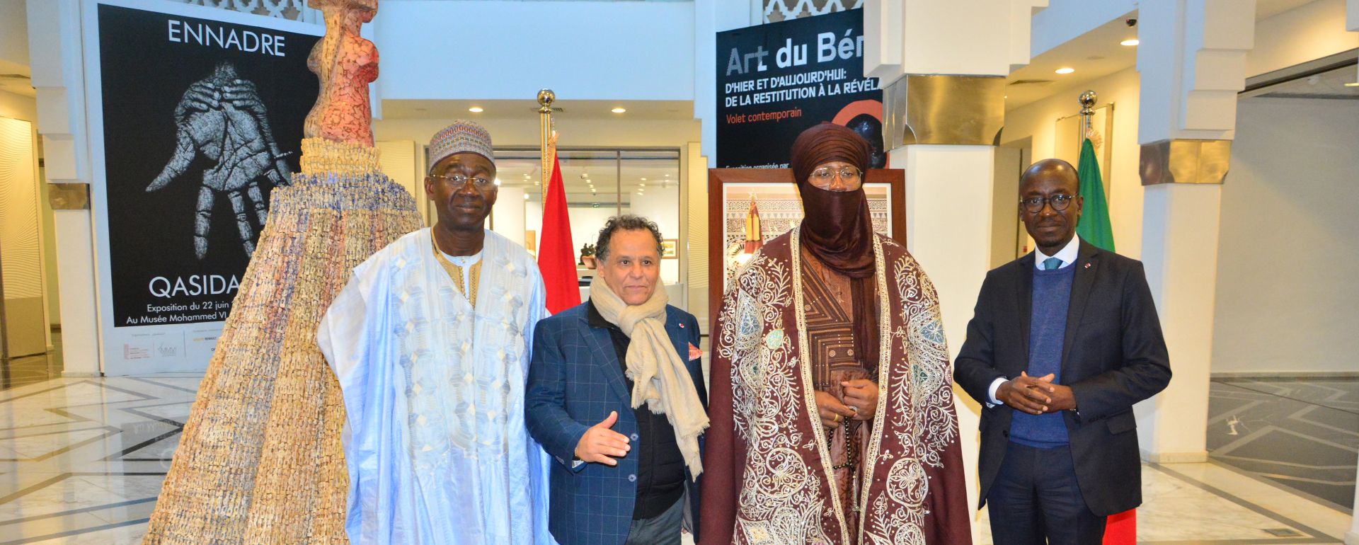 Vernissage de l’Exposition « Art du Bénin d’hier et d’aujourd’hui : de la Restitution à la révélation. Volet contemporain » à Rabat, Maroc